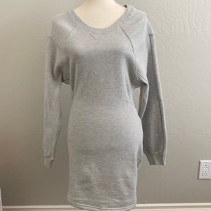 Grey sweatshirt dress